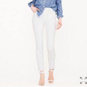 J.Crew Lookout High Rise Skinny White Jeans Size 26